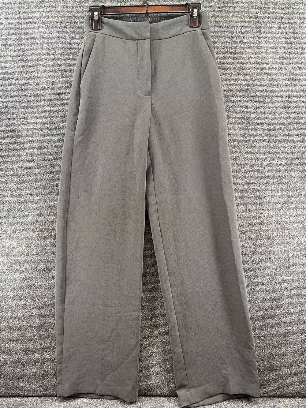Wilfred Aritzia The Limitless Pant Womens 0 Gray High Rise Wide Leg Crepette
